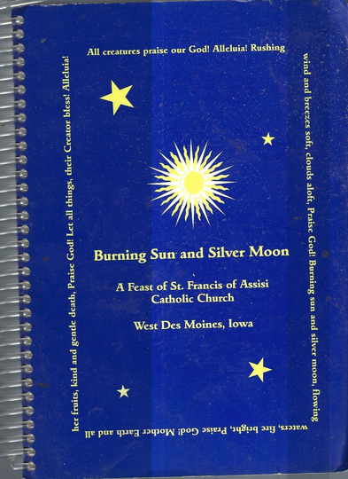 West Des Moines Iowa Vintage 2001 Burning Sun Silver Moon Cookbook St Francis Catholic Church Ia Community Favorite Recipes Lent + Cook Book