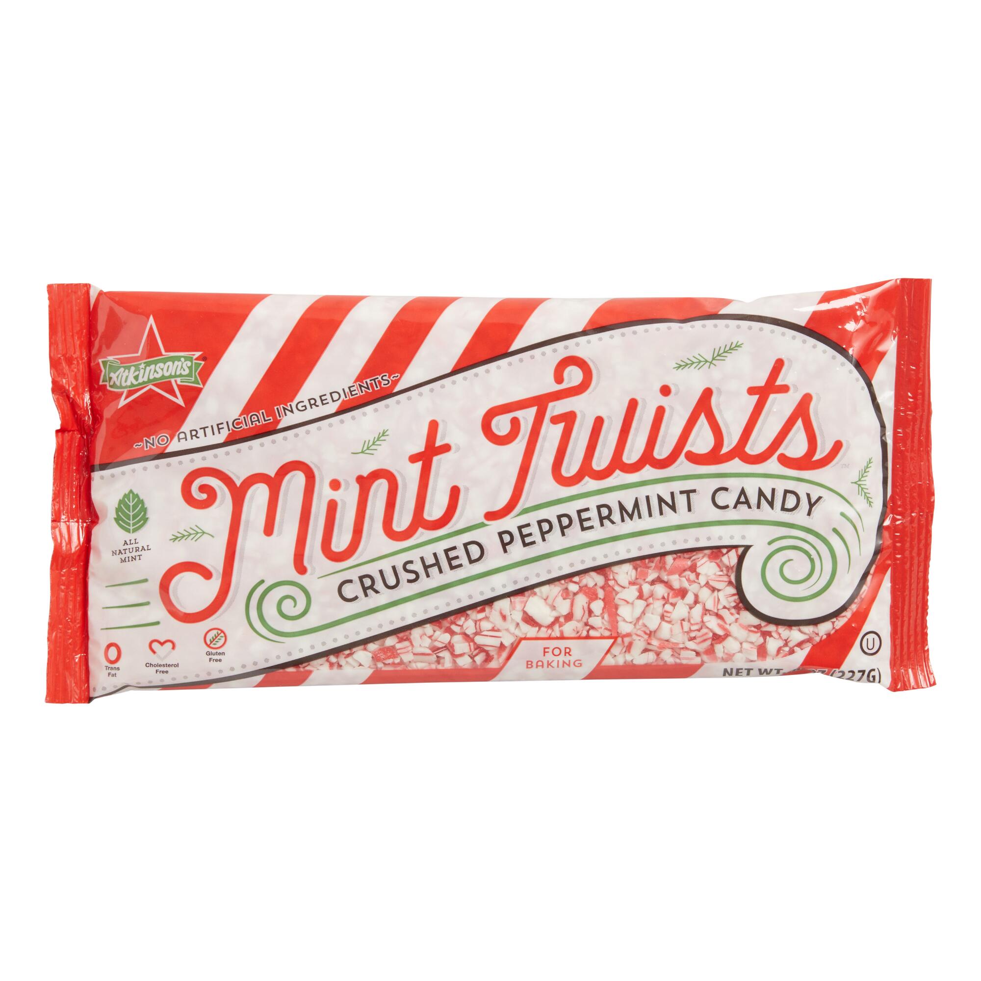 Mint Twists Crushed Red and White Peppermint Candy Set of 2 by World Market
