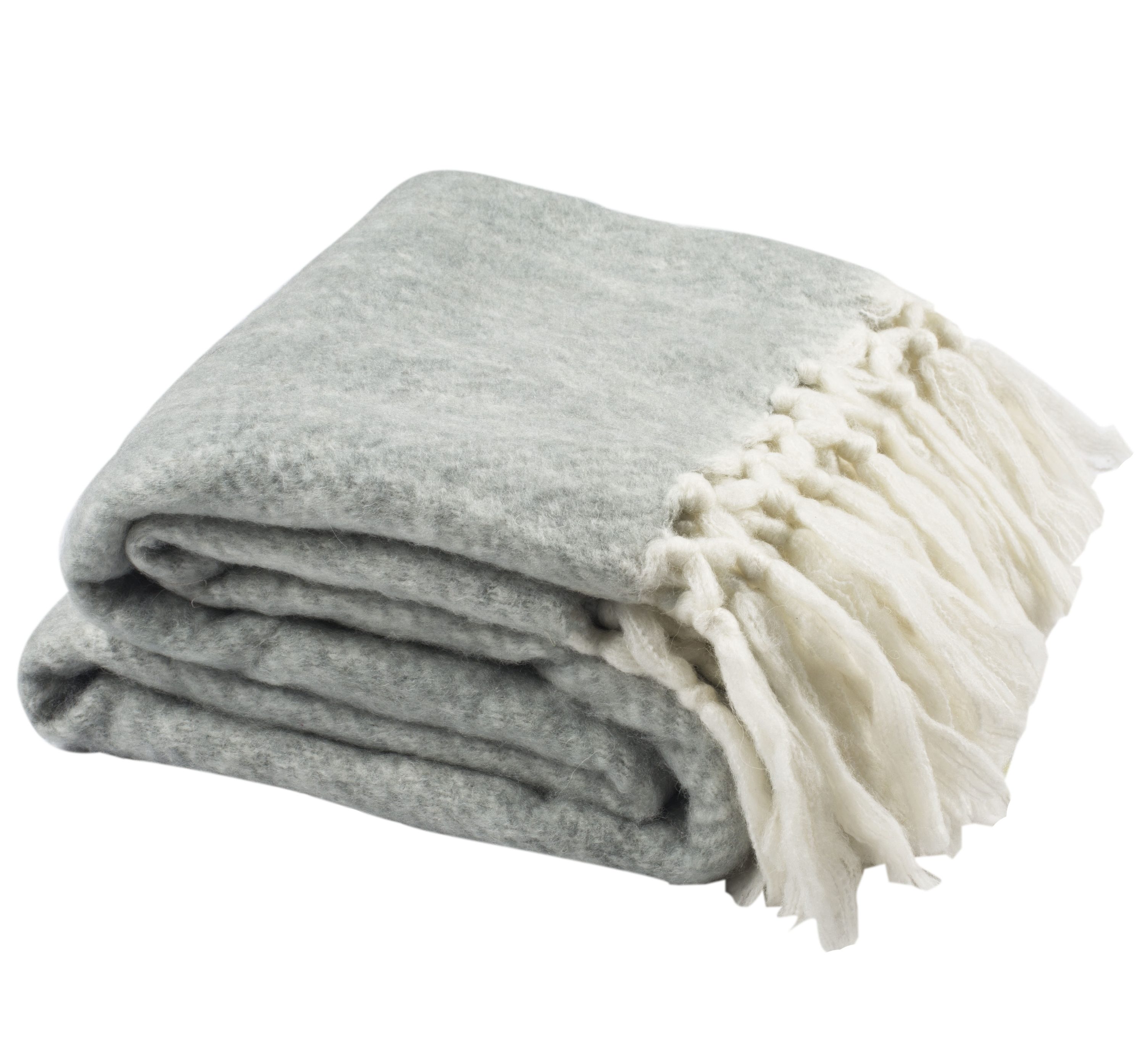 Safavieh Textures and Weaves Gray Blend Throw Polyester | THR603A-5070