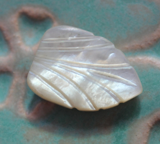 Mop Clip Carved Shell Mother Of Pearl Sweater Clip Vintage By Plantdreaming