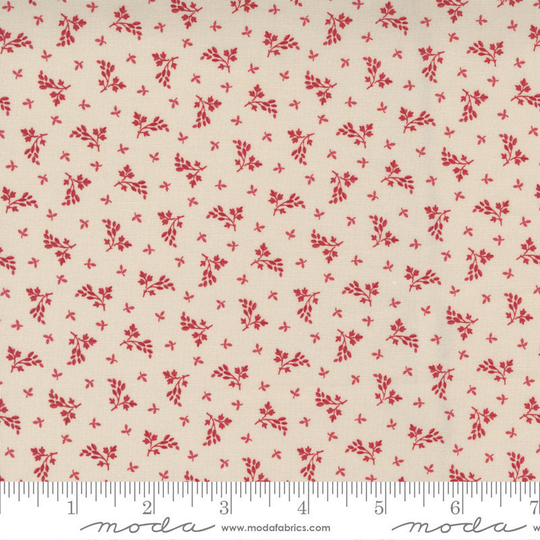 Moda "Cranberries & Cream" Spice Blender Winter Christmas Leaf Sugar | 44266-14 By 3 Sisters