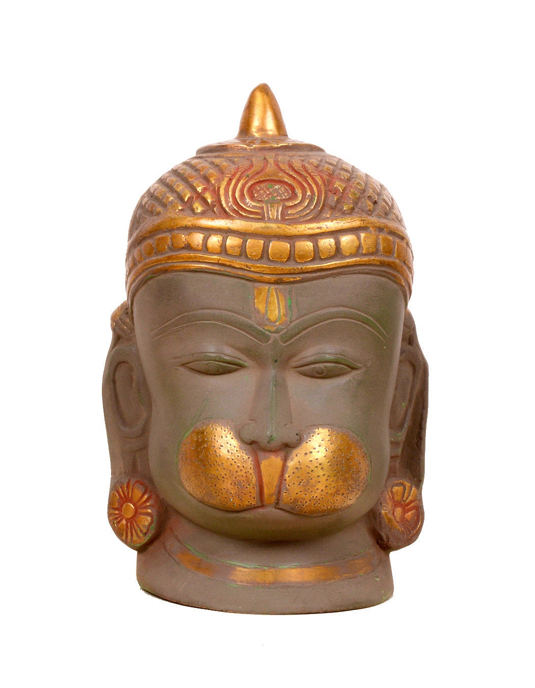 Part Human-Part Monkey God' Hanuman Face Maruti Nandan Pavanputr Hanuman' Antique Look Bajrangbali "