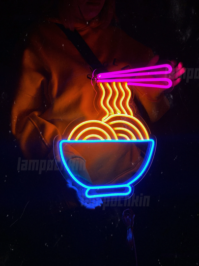Japan Food Ramen Led Sign Noodles Soup Home Asian Kitchen Decor Custom Wall Neon Cooking Personalized Bar Interior Light