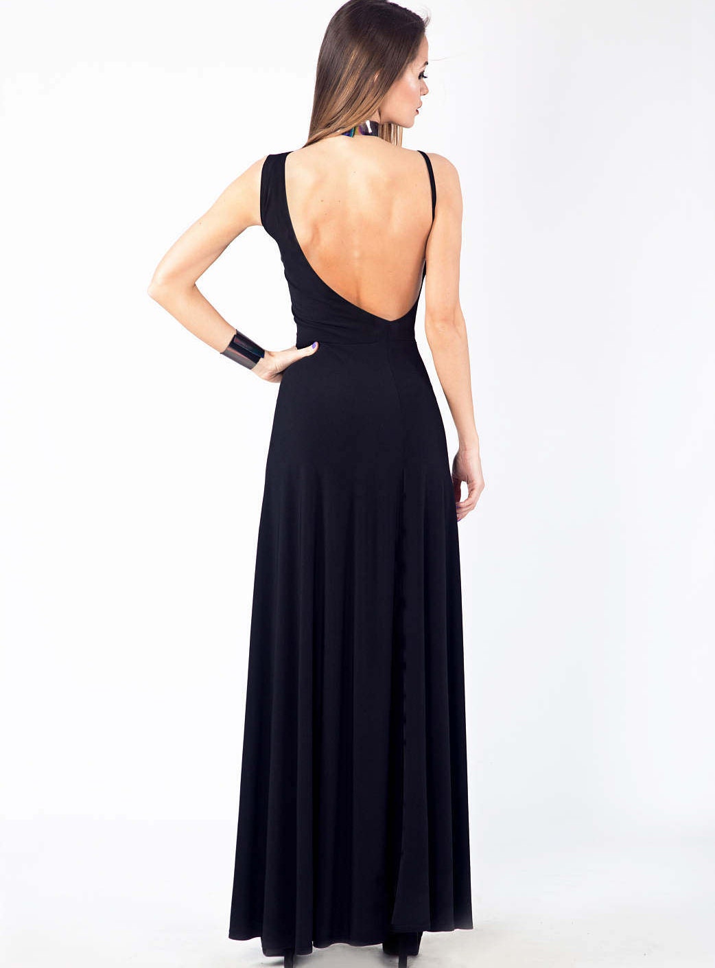 Asymmetrical Backless Prom Dress
