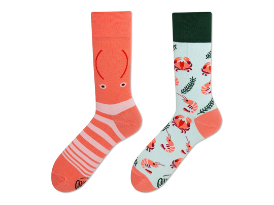 Seafood Socks From Many Mornings, Women's Socks, Men's Mismatched Colorful Gift For Women, Men