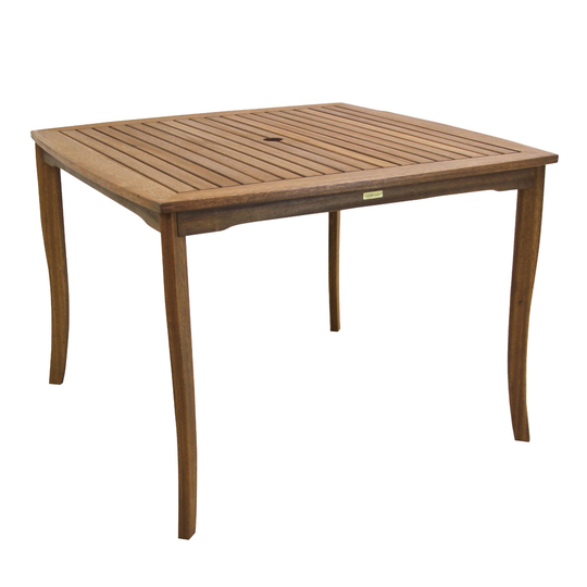 Square Eucalyptus Danner Outdoor Patio Dining Table - Wood by World Market