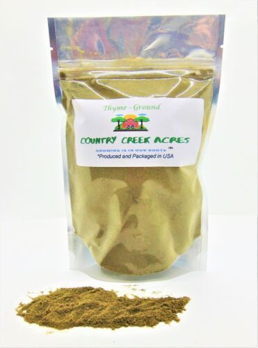 16 oz Ground Thyme Seasoning - A Robust, Piney Flavor - Country Creek LLC
