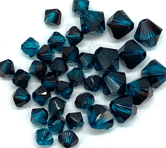 4 Or 6mm Burgundy Blend Zircon. Genuine Swarovski Crystal Bicone Beads #5301/5328