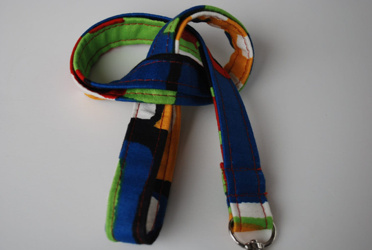 Keychain Lanyard.abstract Colorful Patterned Lanyard. Id Badge Lobster Claw Clasp