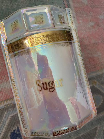 Antique Luster Sugar Canister-No Lid