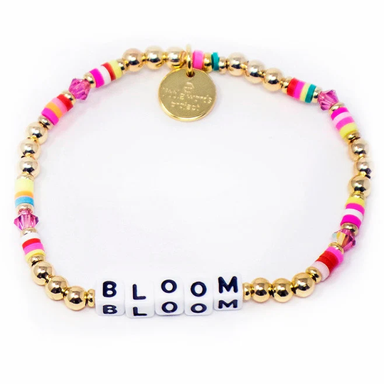 Bloom & Little Words Project Limited Edition Gold Rainbow Word Bracelet