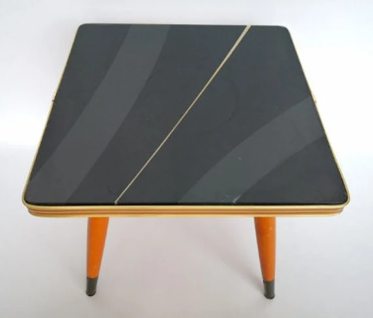 Glass Top Plant Stand, Mid-Century Modern Décor, Hollywood Regency Flower Table, Eye Catcher Stool, Atomic Age, Mid Century Design