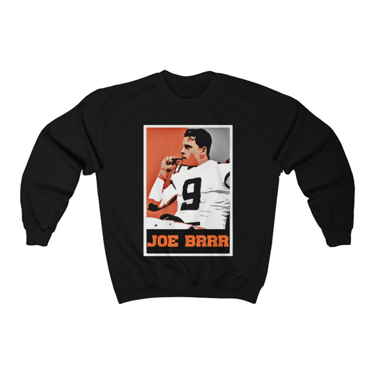Joe Burrow Shiesty Jeaux Burreaux Cajun Cincinnati Bengals Crew Sweatshirt Number One Pick #1 #9 Sweat Shirt Brrr