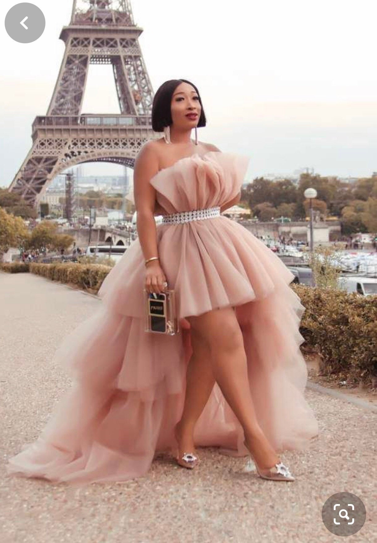African Tulle/Tutu Gown, Dress, African Tulle Hi-Low Dress, Women Long Tulle Dress, Summers, African Birthday Photo Shoot Dress, Red