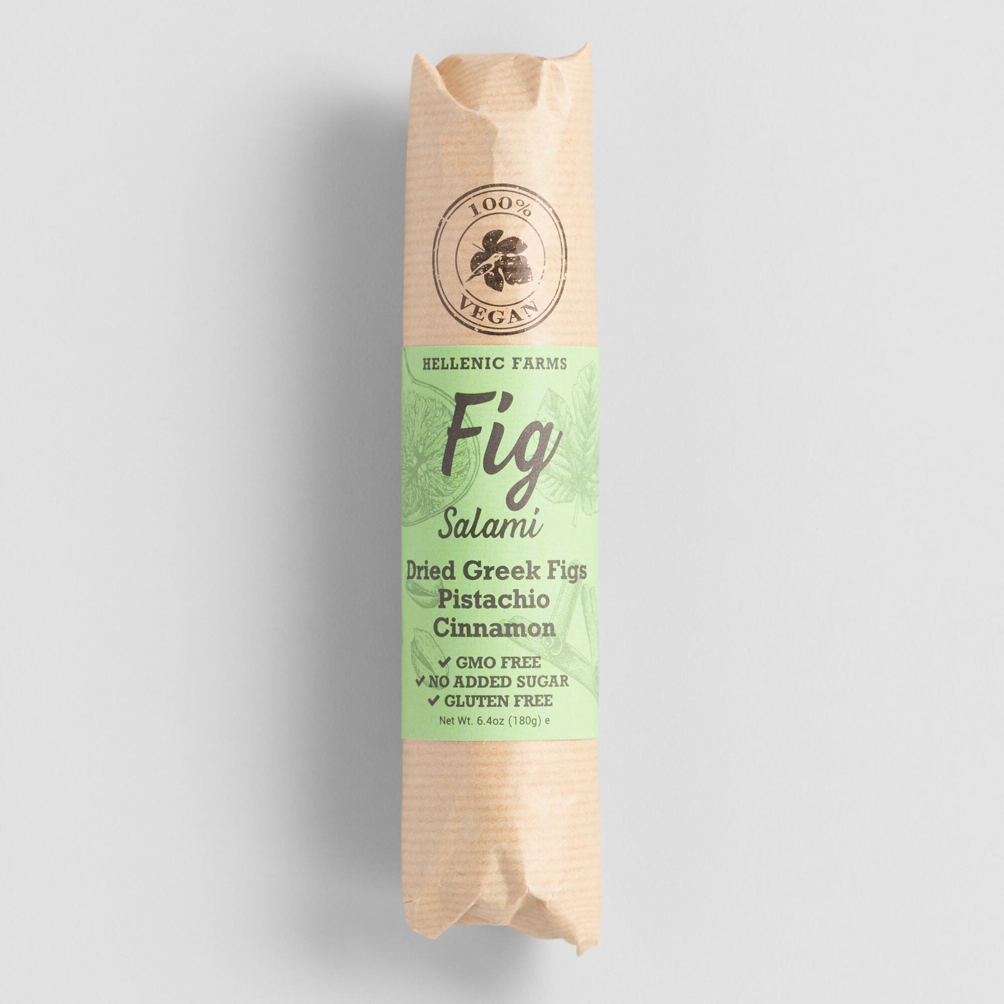 Hellenic Farms Vegan Fig Salami With Pistachio and Cinnamon by World Market