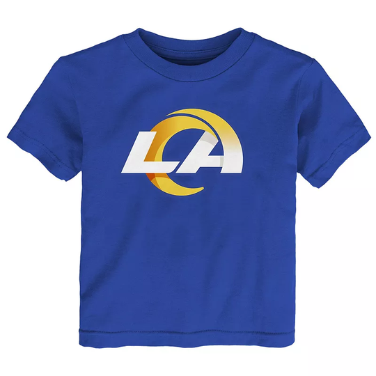 Toddler Royal Los Angeles Rams Logo T-Shirt, Toddler Unisex, Size: 4T, Blue