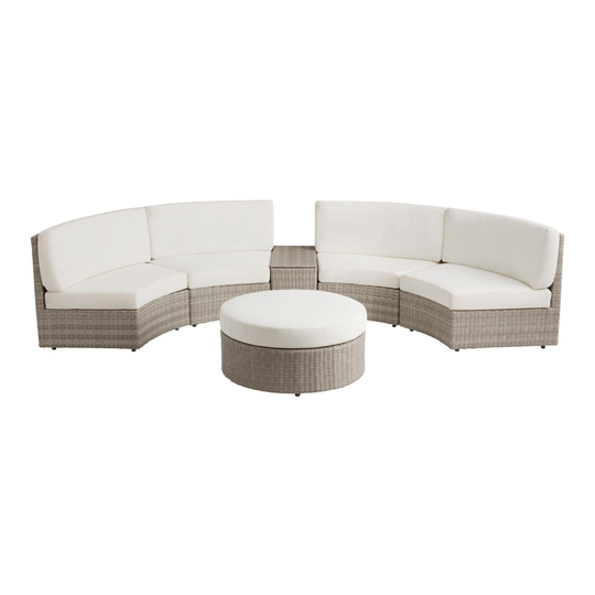 All Weather Wicker Napoli 7 Piece Modular Outdoor Patio Set by World Market