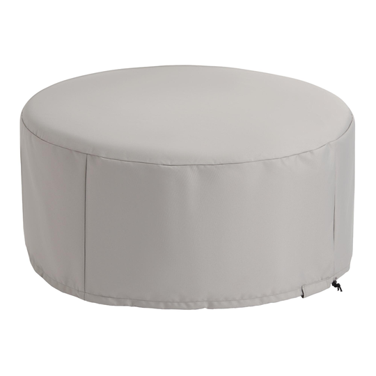 Round Napoli Modular Outdoor Patio Coffee Table Cover: Natural - Fabric by World Market