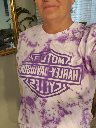 Purple Tiedye Harley Davidson Tshirt