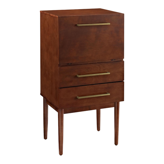 Mahogany Wood Taylor Bar Cabinet: Brown by World Market