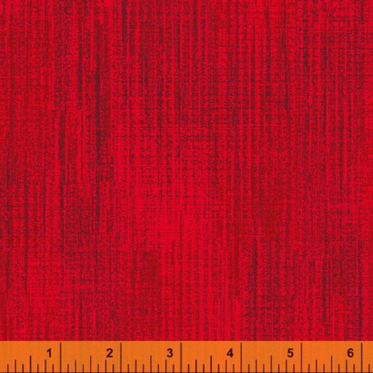 Terrain By Windham - Pomegranate Red Textured Blender Whistler Studios 50962-21 100% Quilting Cotton Cut Continuously
