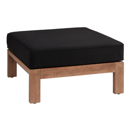 Sunbrella Segovia Outdoor Patio Ottoman Cushion Cover: Orange - Polyester by World Market