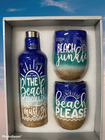 Beach Epoxy Tumbler
