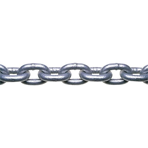 Campbell Zinc Plated Low Carbon Steel Grade 30 Proof Coil Chain, 1/4 in, 141 Ft. (L)