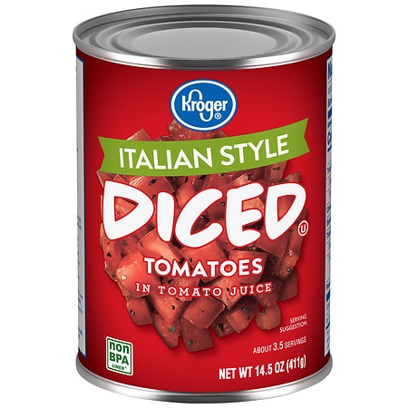Kroger Italian Style Diced Tomatoes - 14.5 oz