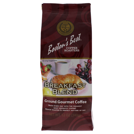 Bostons Best Breakfast Blend Ground Coffee 12 oz