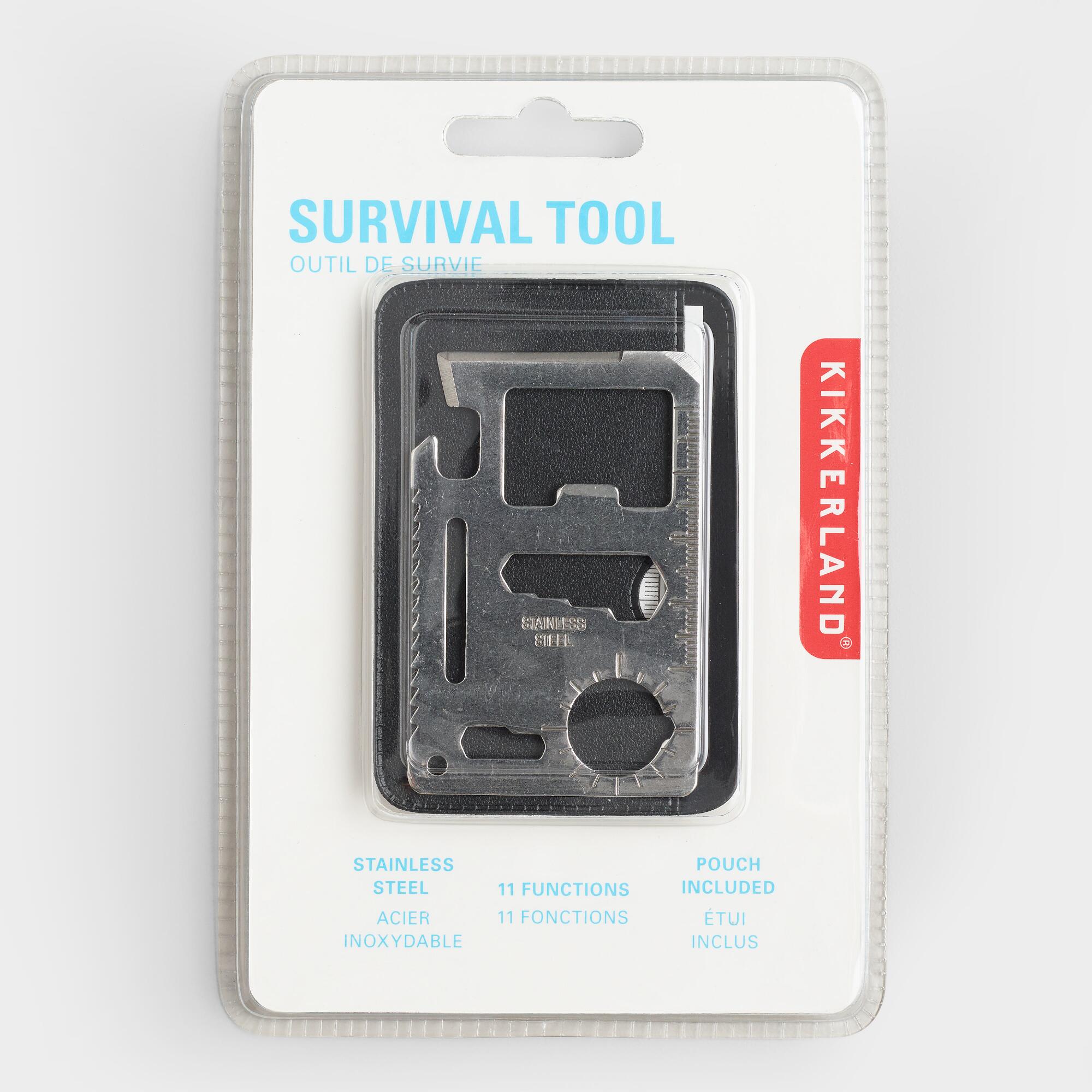 Kikkerland Credit Card Survival Tool: Silver - Stainless Steel by World Market