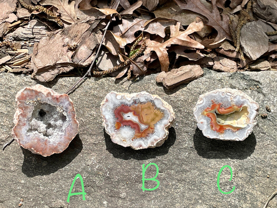 Oco Ocho Geode, Or5/18, Geode Druse, Druze, Agate Fairy Garden, Terrarium, Natural Crystal
