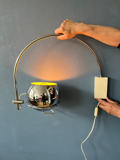 Vintage Gepo Eyeball Wall Lamp | Space Age Mid Century Modern