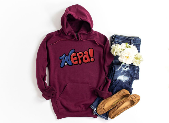Wepa | Puerto Rico Unisex Heavy Blend Hoodie Pullover Gift Sweatshirt Rican Flag Saying