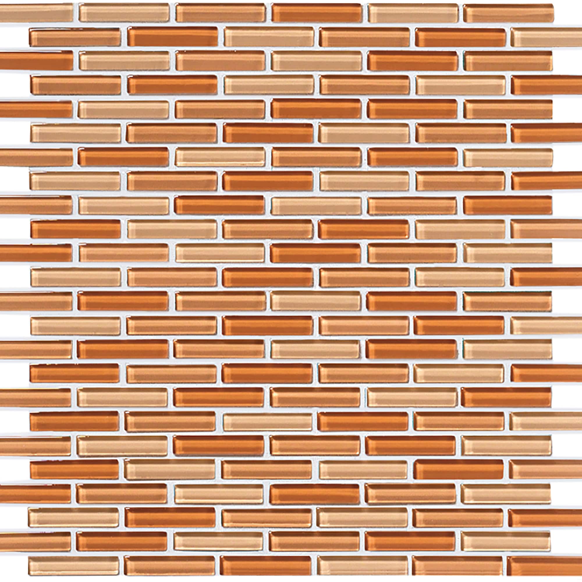 Crossville High Fidelity Sand/Ginger/Cinnamon 4x14 Swatch Sample 0.5x2 Mosaic Blend | .5X2LW.GB14