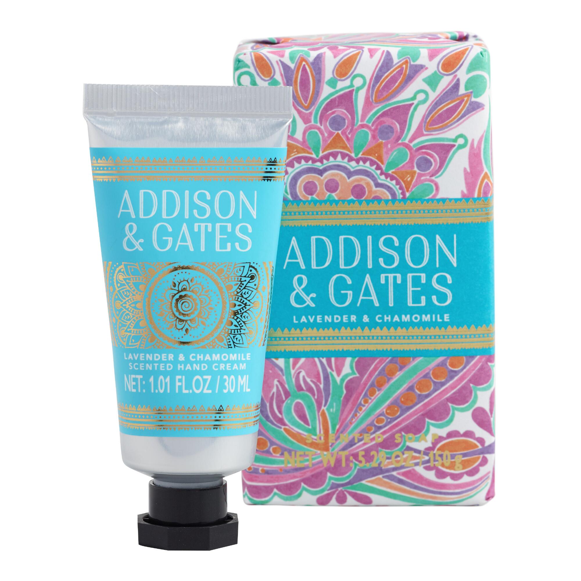 A&G Lavender Chamomile Bar Soap And Hand Cream Set: Purple by World Market