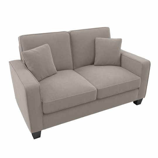 Bush Furniture Stockton Modern Beige Herringbone Fabric Polyester/Blend Loveseat in Brown | SNJ61SBGH-03K