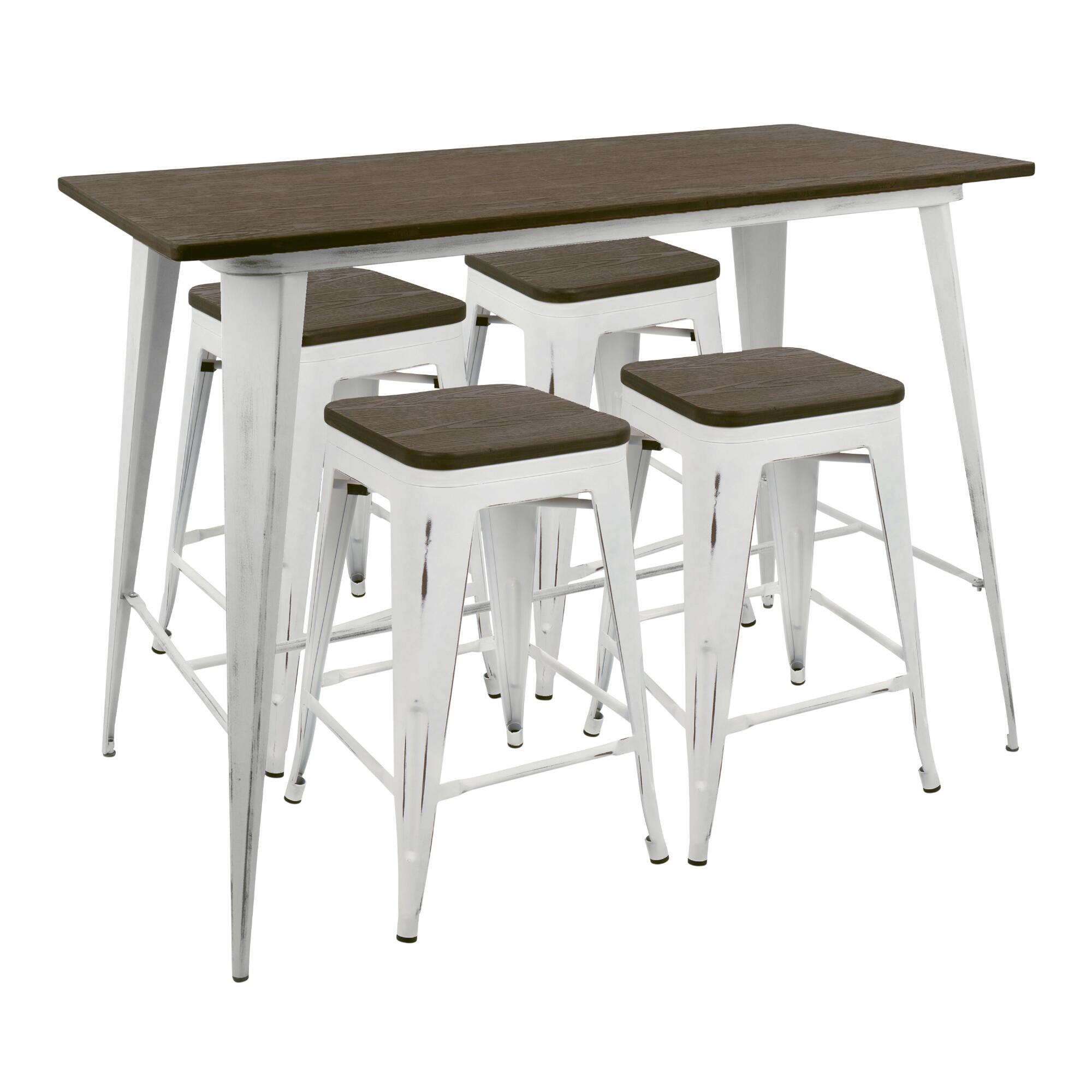 White And Espresso Ridgeby Counter Height Dining Collection by World Market