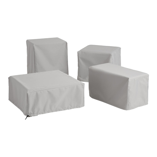Universal Outdoor Patio Accent Table Cover: Natural - Fabric by World Market