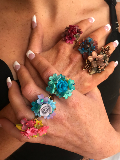 New Colleen Toland Rings, Vintage Jewelry Designer