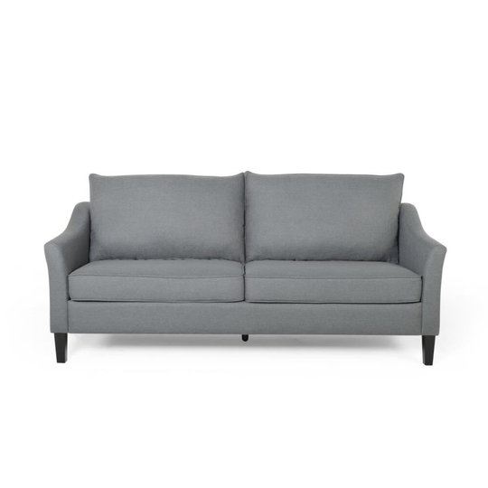 Best Selling Home Decor Almeda Modern Charcoal and Dark Brown Polyester/Blend Sofa in Gray | 311520