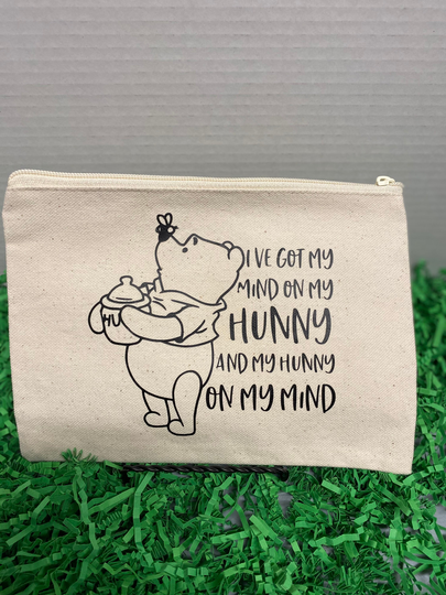 Pooh 5 | 8x6.5 Cloth Zipper Bag Ideal For Traveling