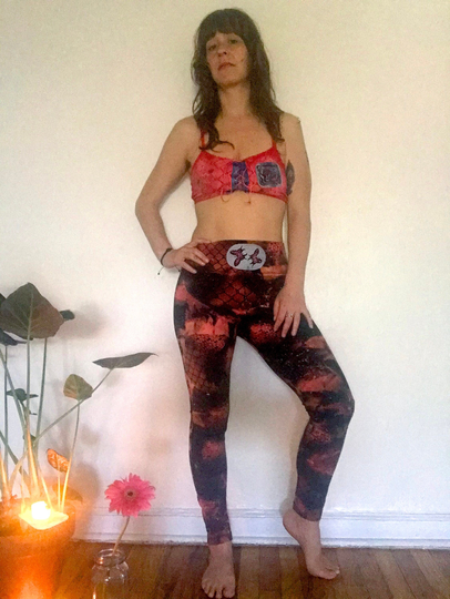 Custom Dyed Leggings ~ Cotton Blend Golden Frog Camo Chain Link Pastel Indigo Plant Tie Dye Neon Eco Print Yoga Athletic Workout High Waist