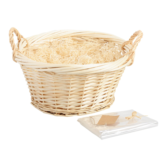 Round Natural Gift Basket Kit by World Market