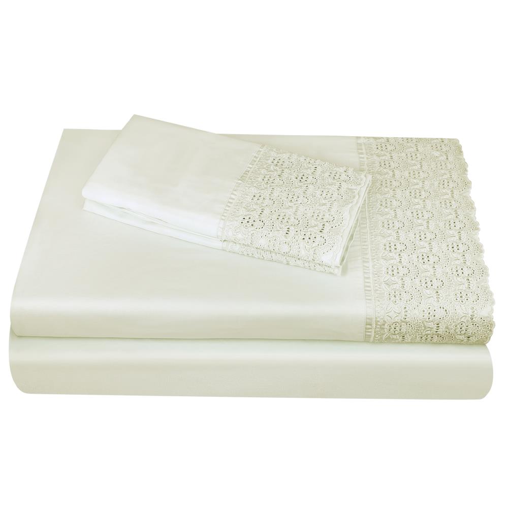 Grace Home Fashions RENAURAA Smart Full Cotton Blend Bed Sheet in Gray | 1400CVC_AP-LC SPC SL