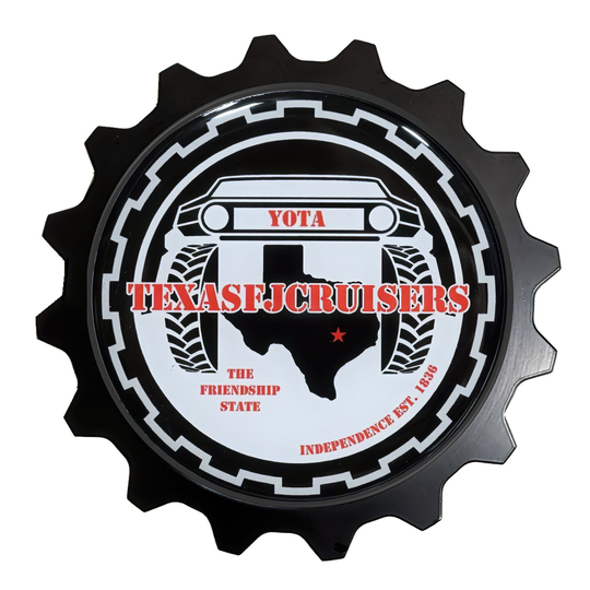 Aluminum 3.75" Grille Badge Fits Toyota Honey Comb Grilles Compatible With Fj Cruiser #texasclub #texasowner