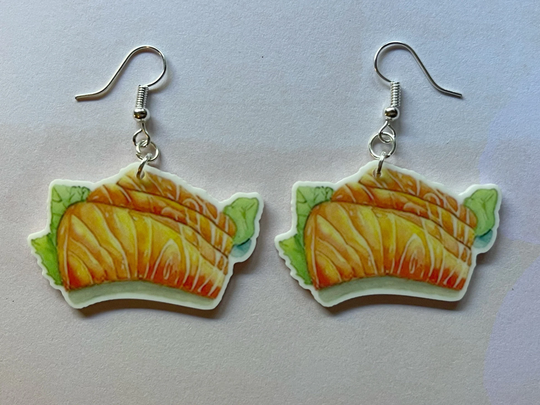 Sashimi Earrings Seafood, Fish, Japanese Food Earrings, Nigiri, Sushi, Raw Gifts For Her/Him/Them