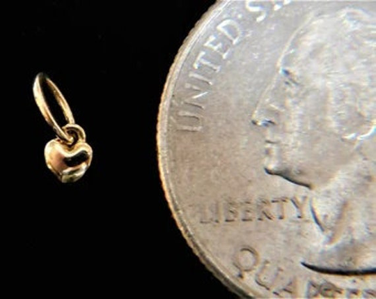 Super Tiny Heart Charm 3 Mm