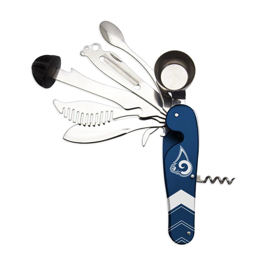The Sports Vault Los Angeles Rams Blue Bartender Multi-tool in Black | BTNFL26