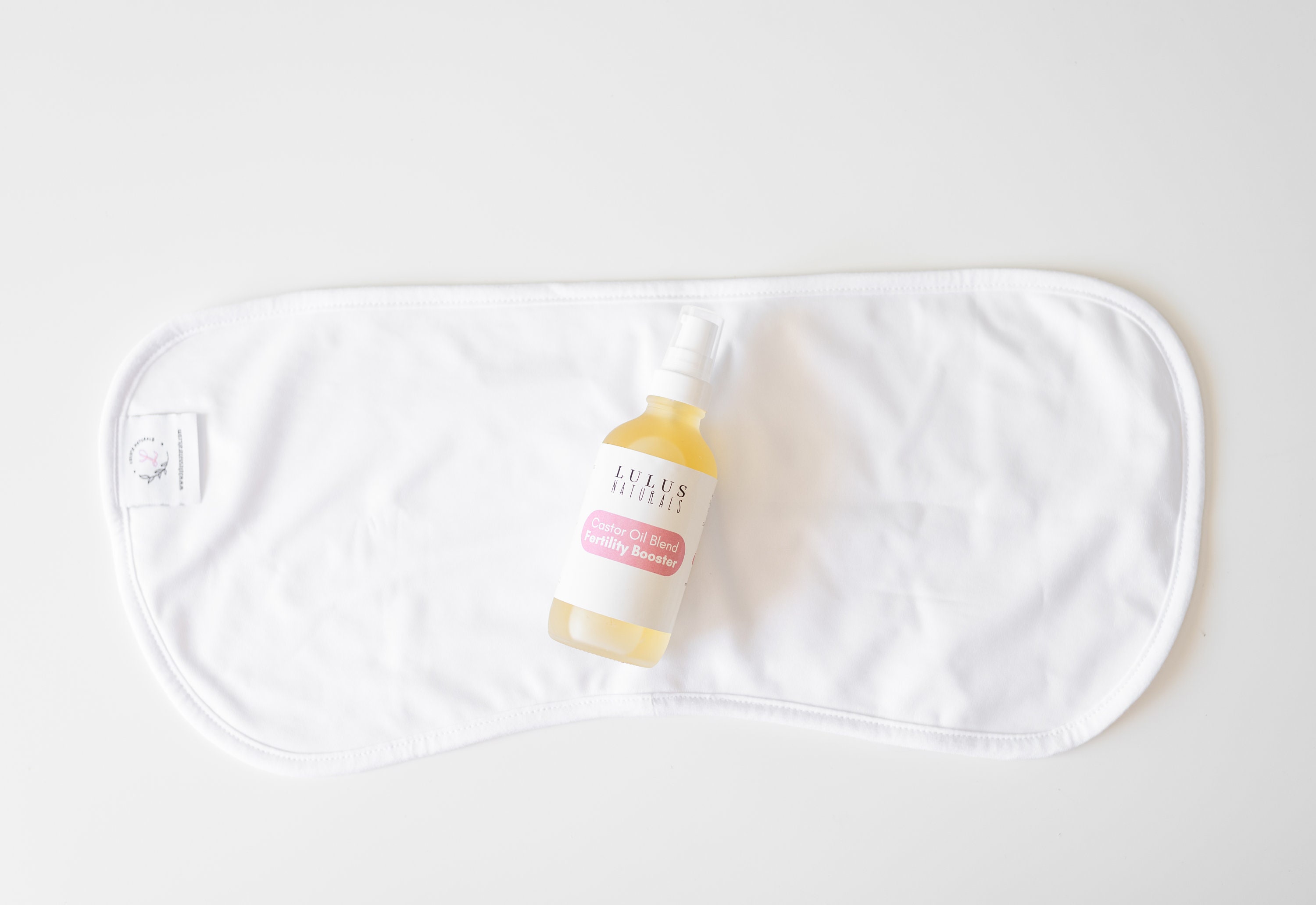 Fertility Castor Oil Blend + Organic Cotton Velour Compress Bundle